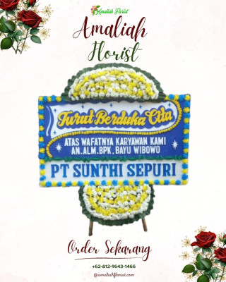 Papan Bunga Duka di Karanganom