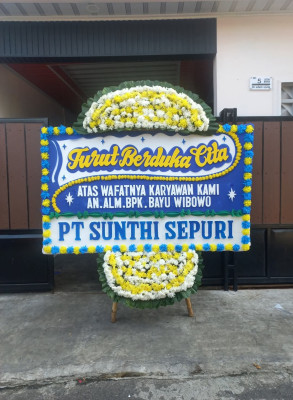 Papan Bunga Duka di Karanganom